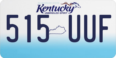 KY license plate 515UUF