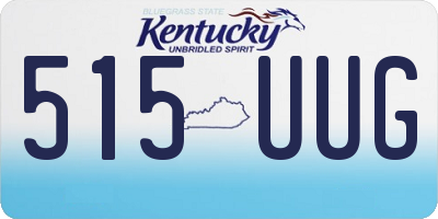 KY license plate 515UUG