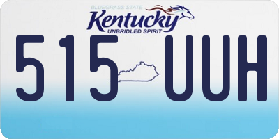 KY license plate 515UUH
