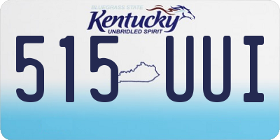 KY license plate 515UUI