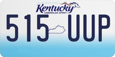 KY license plate 515UUP
