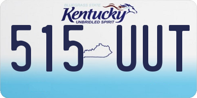 KY license plate 515UUT