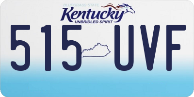 KY license plate 515UVF