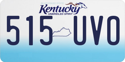 KY license plate 515UVO