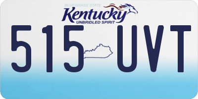 KY license plate 515UVT