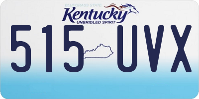 KY license plate 515UVX