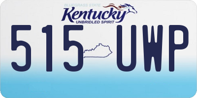 KY license plate 515UWP