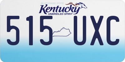 KY license plate 515UXC