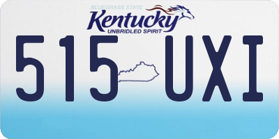 KY license plate 515UXI