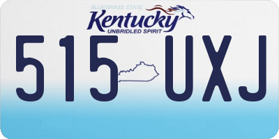 KY license plate 515UXJ