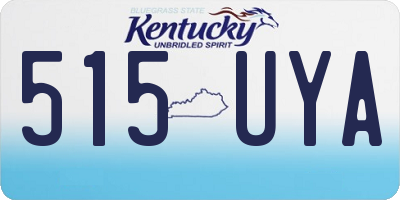 KY license plate 515UYA
