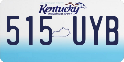 KY license plate 515UYB