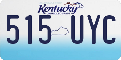 KY license plate 515UYC