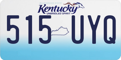 KY license plate 515UYQ