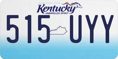 KY license plate 515UYY
