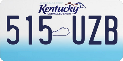 KY license plate 515UZB