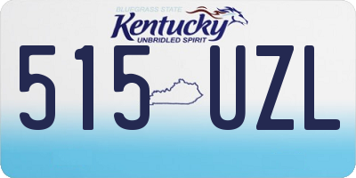 KY license plate 515UZL