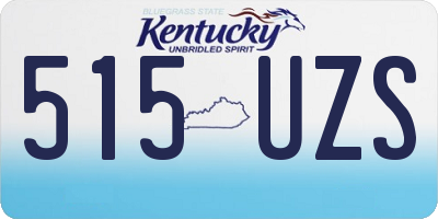KY license plate 515UZS
