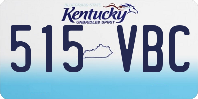 KY license plate 515VBC