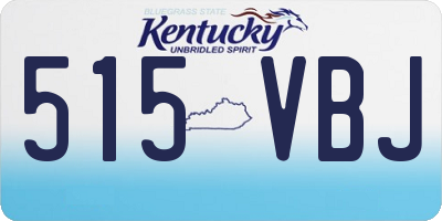KY license plate 515VBJ