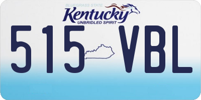 KY license plate 515VBL