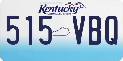 KY license plate 515VBQ
