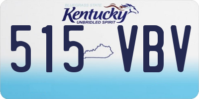 KY license plate 515VBV