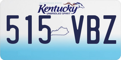 KY license plate 515VBZ