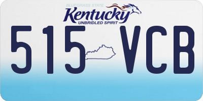 KY license plate 515VCB