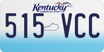 KY license plate 515VCC