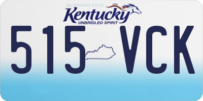 KY license plate 515VCK