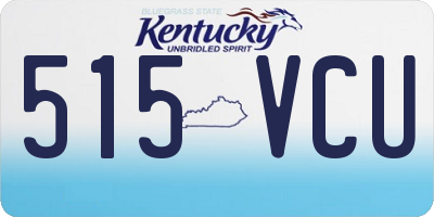 KY license plate 515VCU