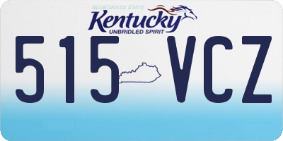 KY license plate 515VCZ