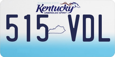 KY license plate 515VDL