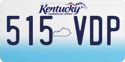 KY license plate 515VDP