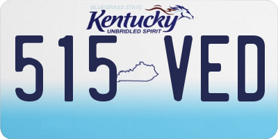 KY license plate 515VED
