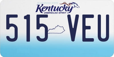 KY license plate 515VEU