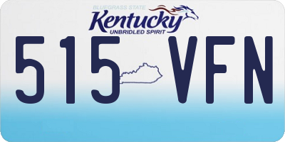 KY license plate 515VFN