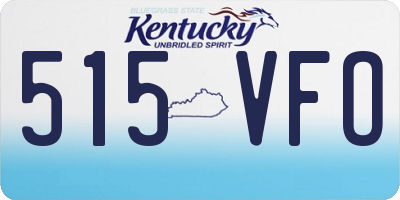 KY license plate 515VFO