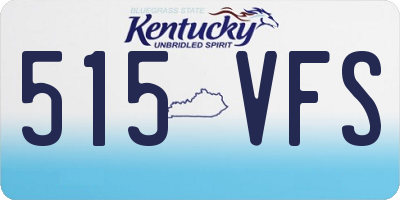 KY license plate 515VFS