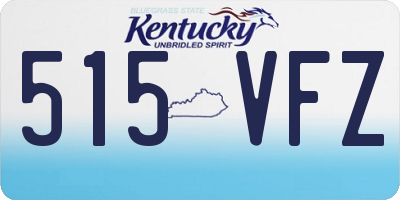 KY license plate 515VFZ