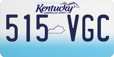 KY license plate 515VGC
