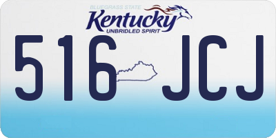 KY license plate 516JCJ