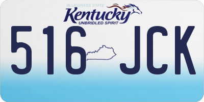 KY license plate 516JCK