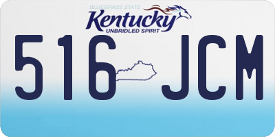 KY license plate 516JCM