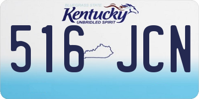 KY license plate 516JCN