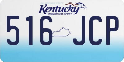 KY license plate 516JCP