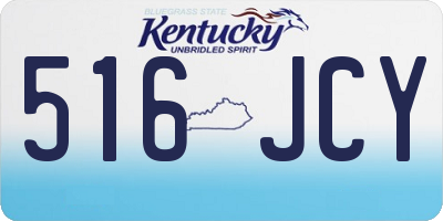 KY license plate 516JCY