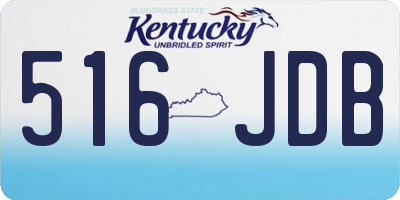 KY license plate 516JDB