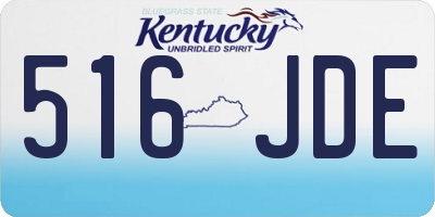 KY license plate 516JDE